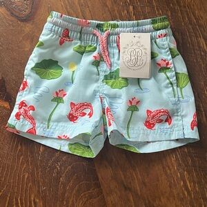 NWT TBBC The Beaufort Bonnet Company Tortola Swim Trunks Baby Boy 12-18 Months